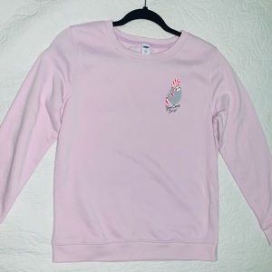 light purple sweatshirt